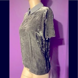 AX Armani Exchange velvet blouse xs excellent